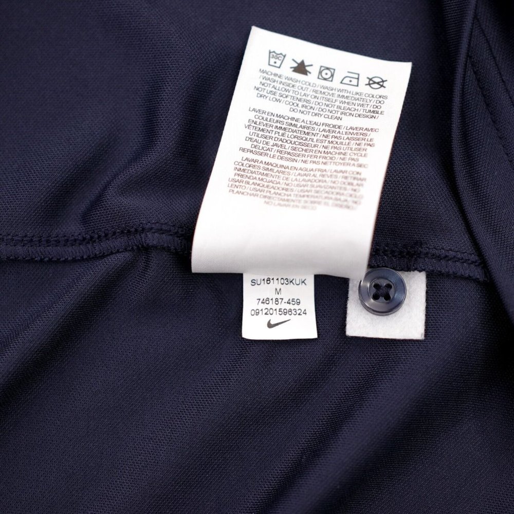 Houston Texans Nike Polo Shirt Men's Medium Blue NFL On Field Apparel Dri-Fit - Picture 9 of 9